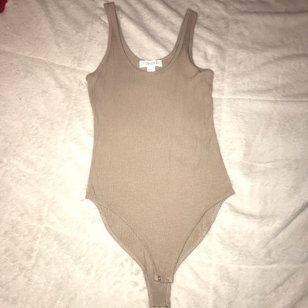 Beige body suit